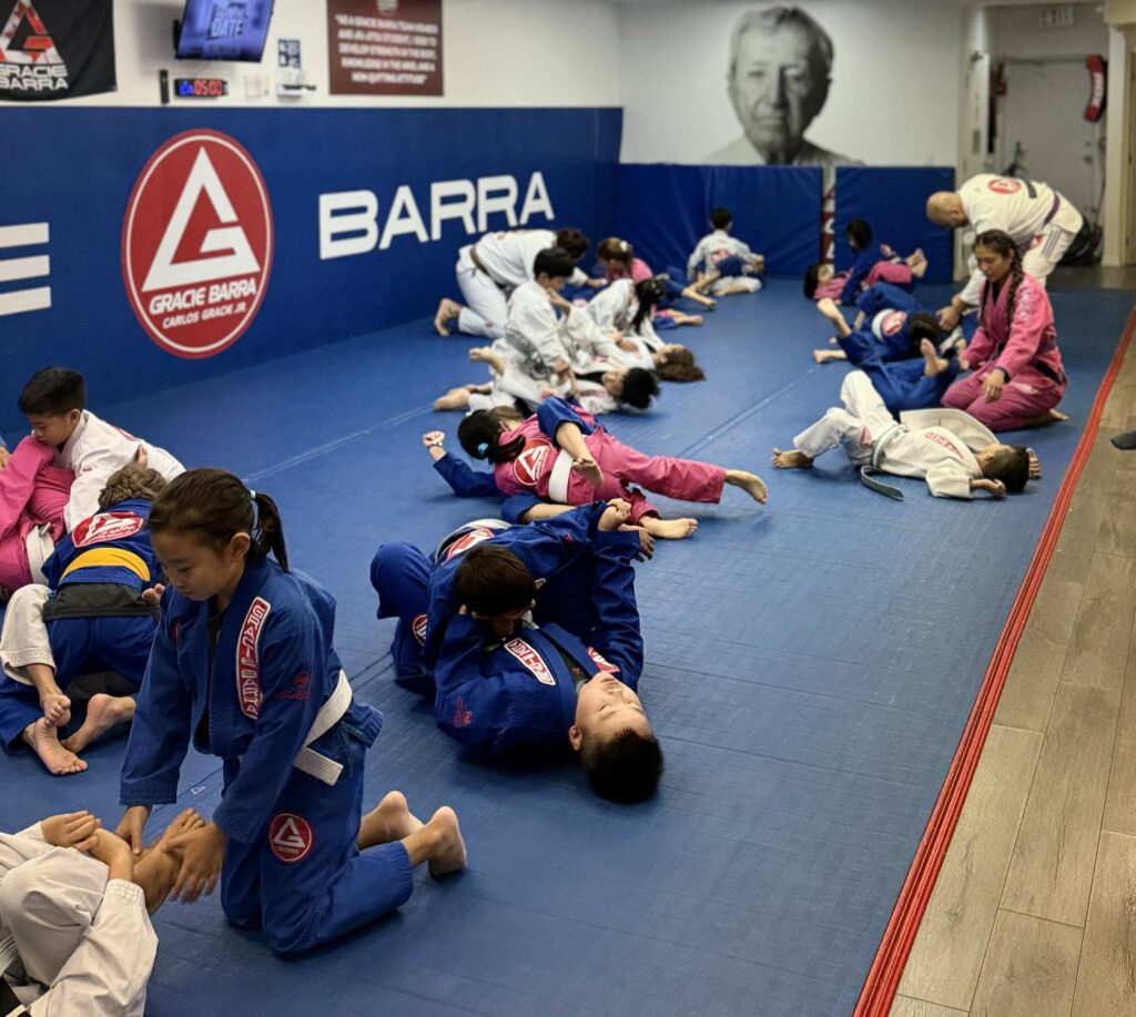 Kids Training Jiu-Jitsu self defense
